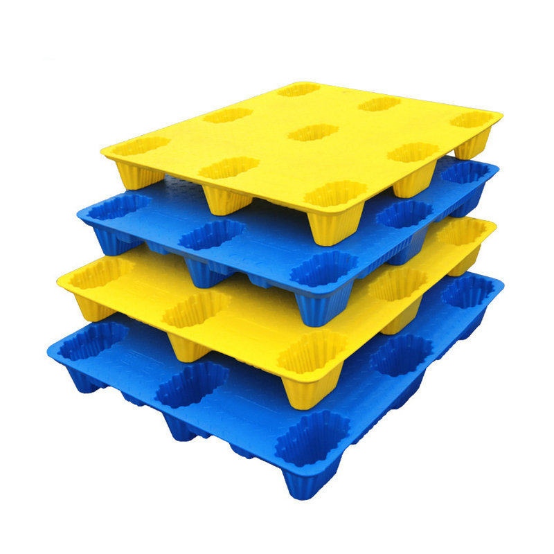 1111九脚中空吹塑仓储托盘塑料卡板塑胶栈板地台板防潮垫板