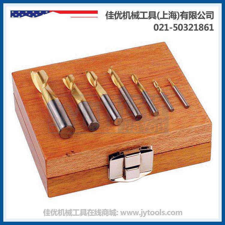 RUSHMOREUSA7件装整体硬质合金单头立铣刀套装英制/公制