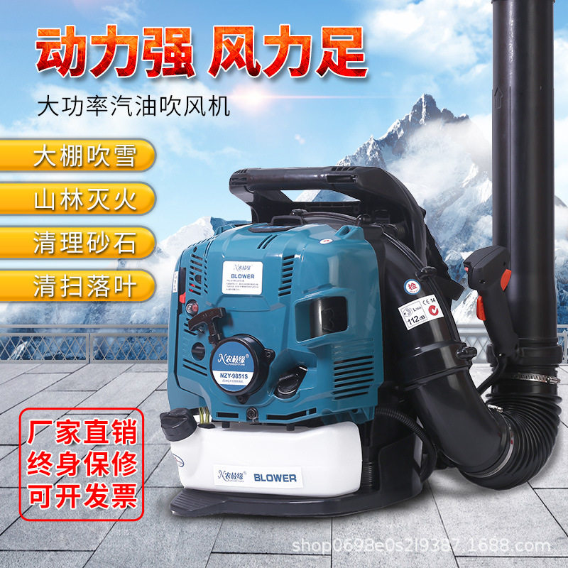四冲程背负式汽油吹风机大棚吹雪机森林风力灭火机鼓风机环卫商用