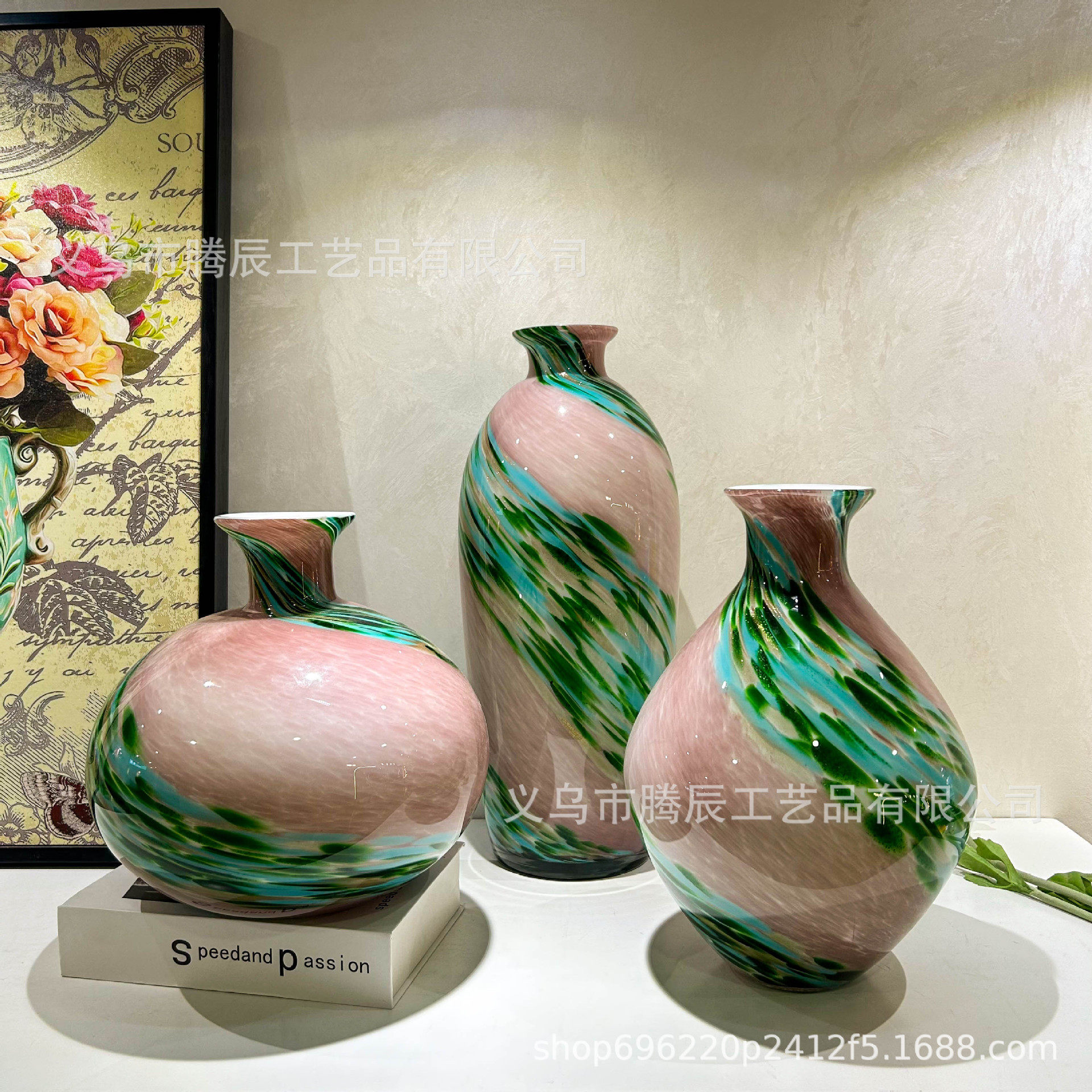 创意新中式彩色琉璃花瓶装饰品家居电视柜客厅摆件插花花瓶现代简,橡塑材料及制品,其他塑料制品,淘宝优惠券,粉丝福利购,淘宝优惠卷