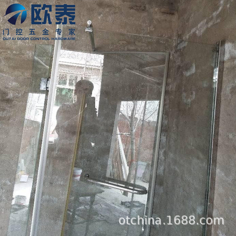 淋浴房半隔断五金配件万向拉杆伸缩支撑杆边条卡槽固定器防摆防晃
