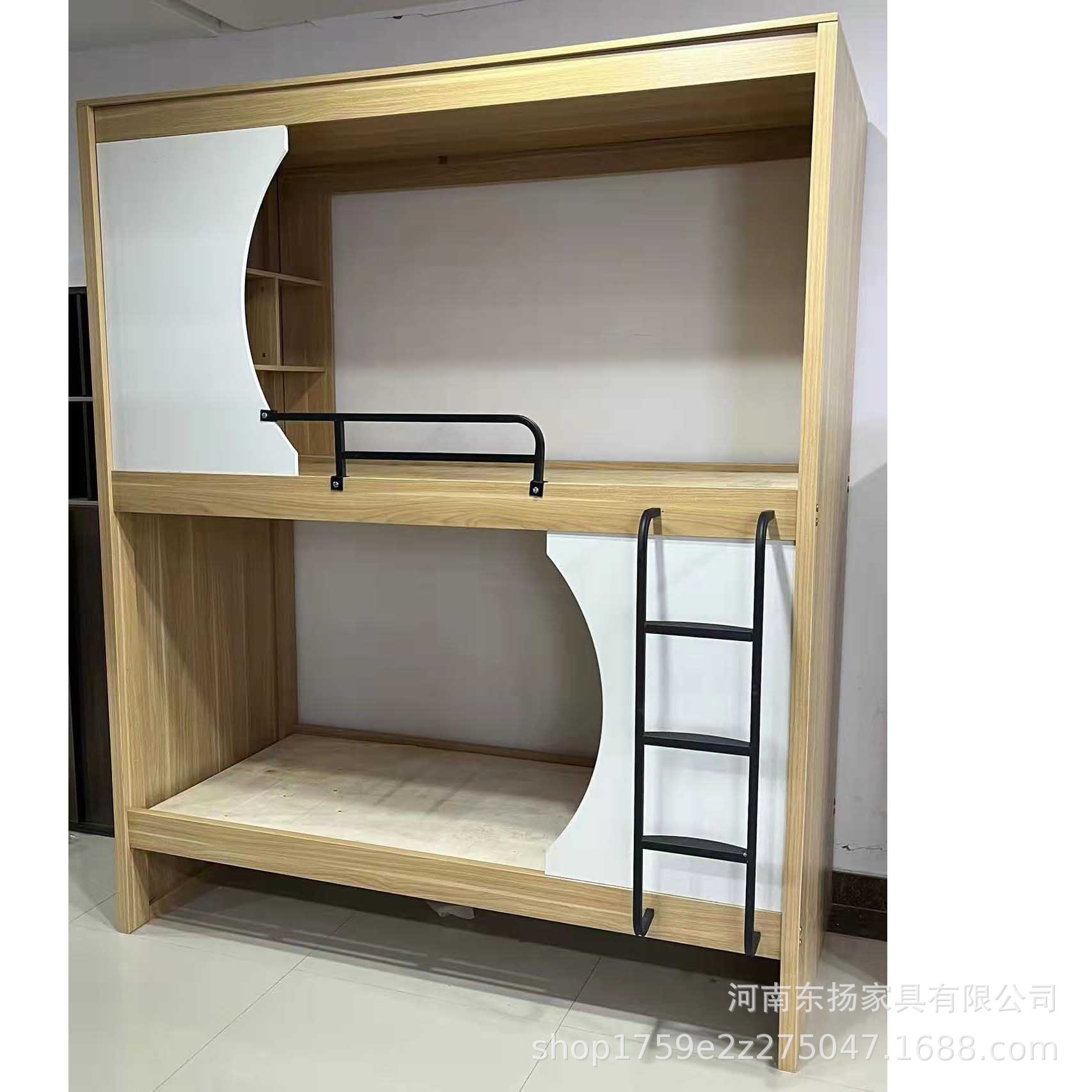青年旅社公寓上下床太空舱铺学生宿舍全包双层床儿童床电竞酒店床图片