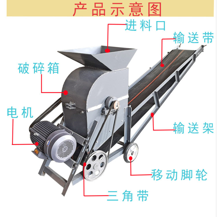 建筑工地苗床粉土碎土机