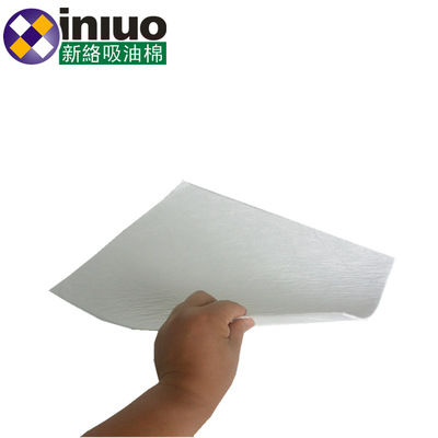 新络10303工业吸油垫 6MM厚水、陆油污泄漏清理吸油片 白色吸油毡