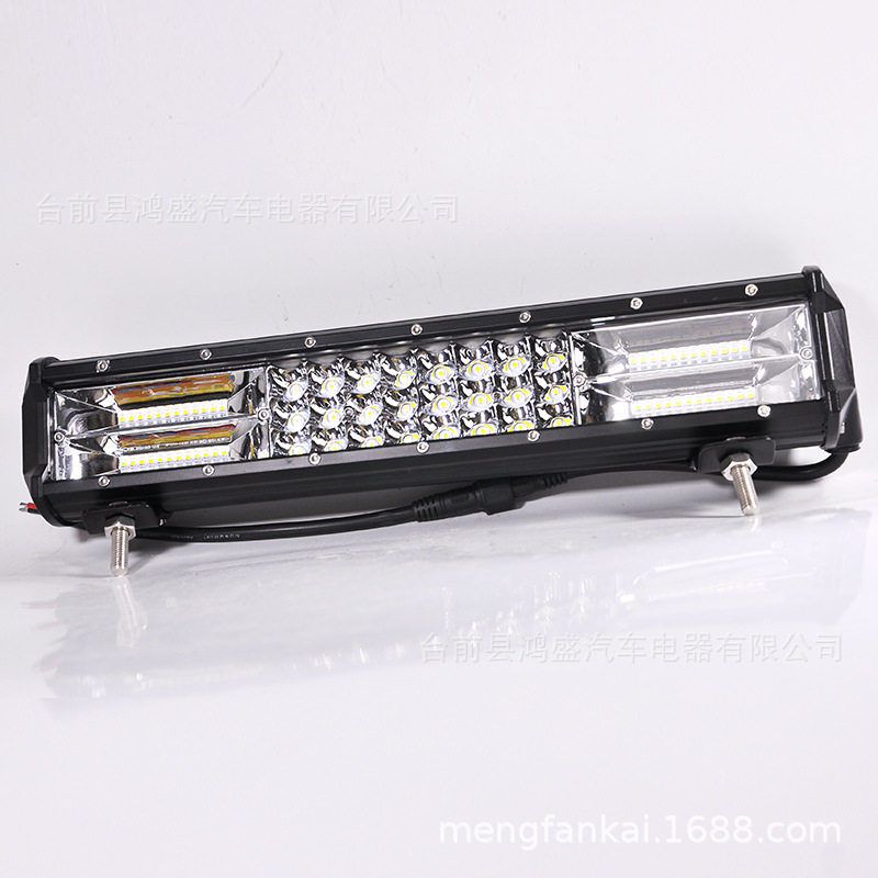 汽车led长条射灯12V24V货车灯LED射灯 雾灯大灯中网改装爆闪灯