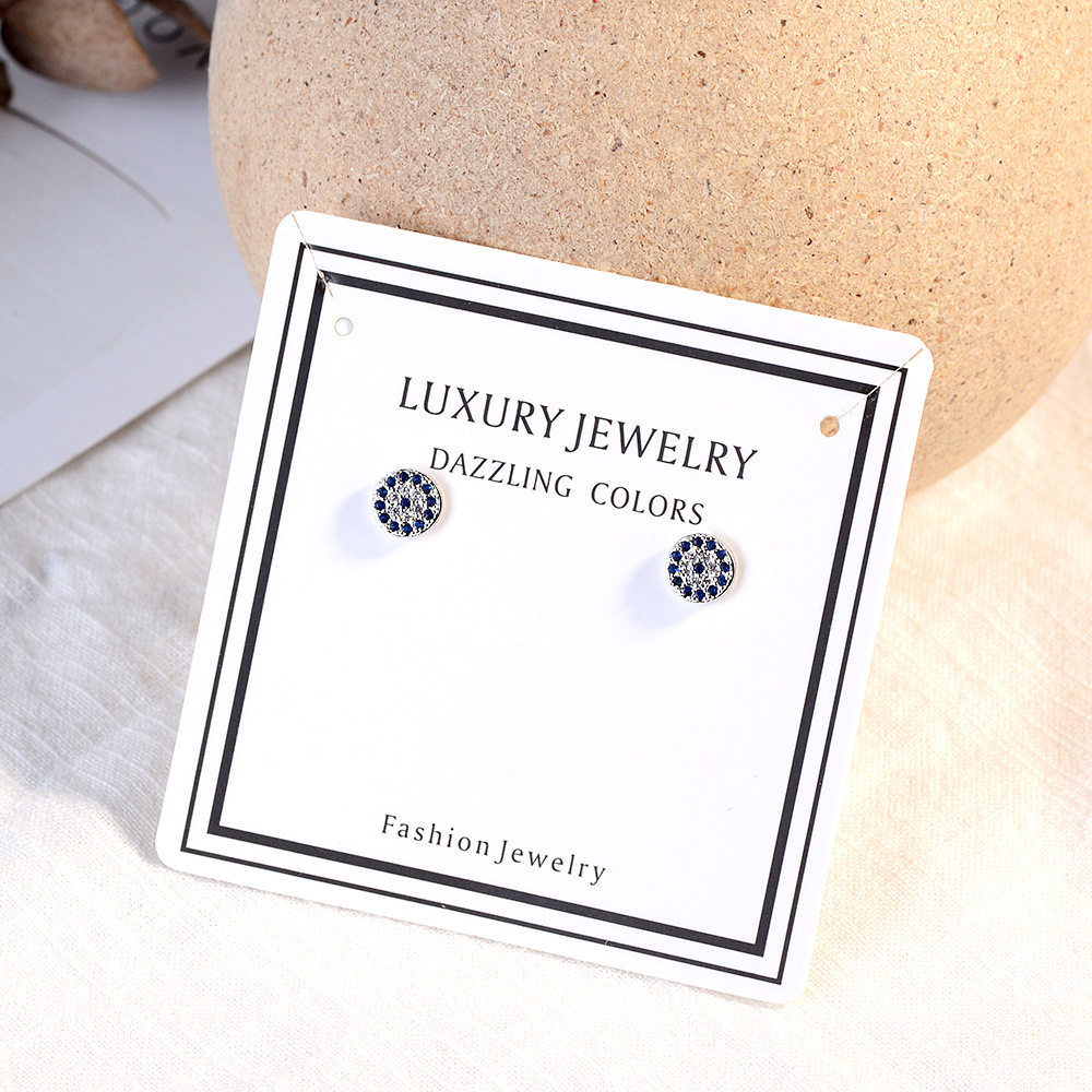 恶魔之眼耳钉EvilEye土耳其风格