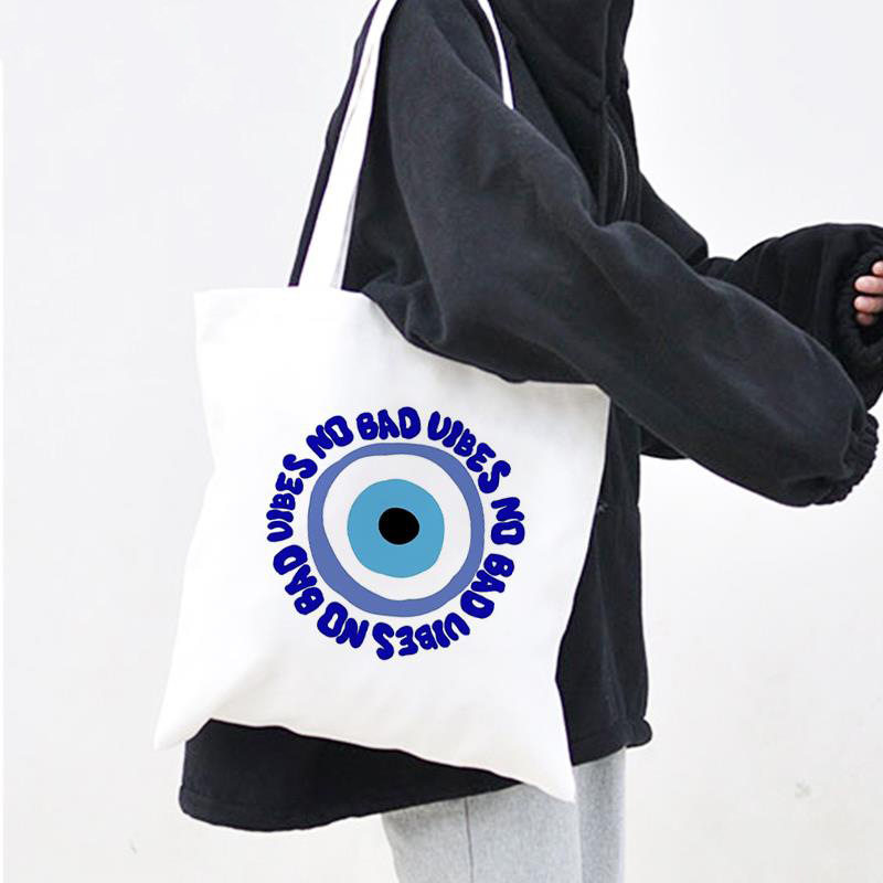 恶魔之眼印花帆布袋EvilEye