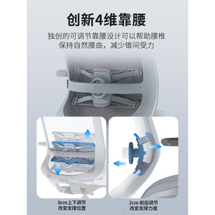 玲珑人体工学椅办公椅老板椅工学椅午休办公椅电脑椅躺椅透气