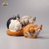 JXK官方正品 6嗜睡猫仿真模型创意手办治愈系猫咪摆件送礼收藏品