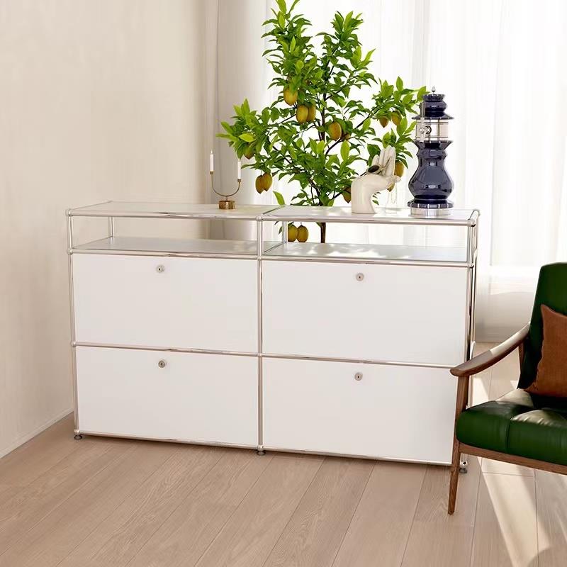 USM中古不锈钢电视柜储物简约现代模块组合餐柜客厅ins极简斗柜