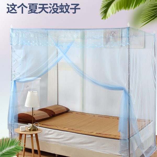 上下铺单门老式方顶蚊帐1.2m1.5米1.8双人床学生家用宿舍寝室通用