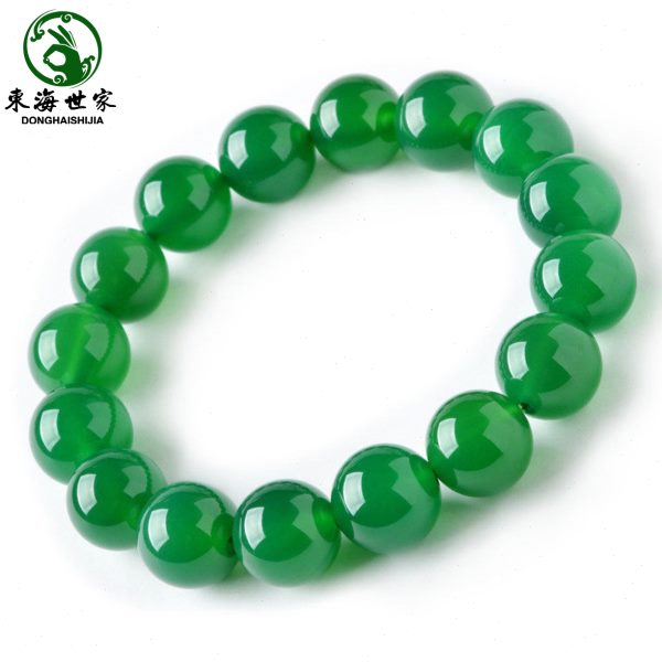 海髓手镯女东子翡翠玉石绿吊坠水晶散珠玛瑙手链玉玛瑙手串串珠男