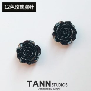 别AN领针针玫瑰原创胸针刺防走光扣系列领针马T别针搭配衣服扣N