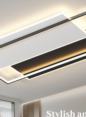 客厅灯简约现代大气轻奢高级感2024年流行新款豪华现代风客厅主灯