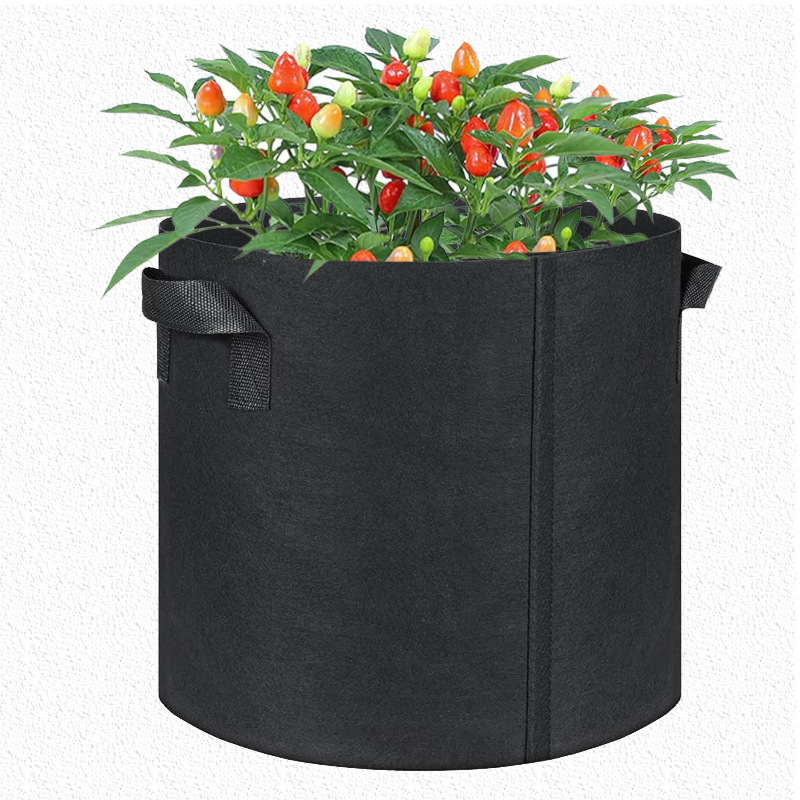 15加仑跨镜植物袋grow bag种植袋黑色无纺布美植袋育苗花盆
