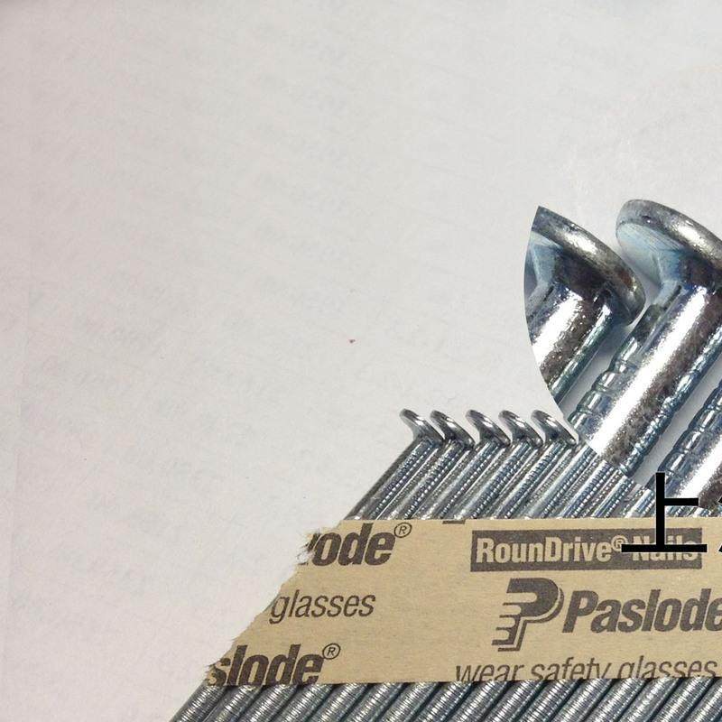 Paslode保思乐2.87*60  34度环牙电镀锌纸排钉 木结构木屋