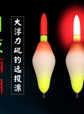 电子夜光矶钓漂日夜两用滑漂海钓远投阿波立漂手杆鲢鳙浮漂竿鱼漂