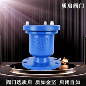 P41X 10法兰自动进排气阀 自来水管道排气阀泉州质启法兰排气阀50