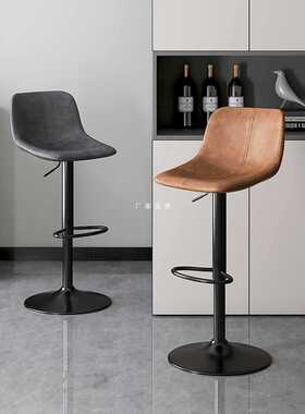 批发吧台椅升降吧椅家用高脚凳酒吧凳子前台吧凳岛台椅靠背收银台