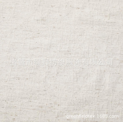 厂供亚麻全棉人丝人棉剪花提花抱枕面料荷叶花麻本6791/31棉白