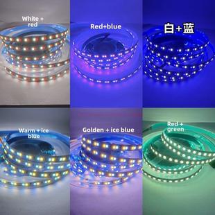 彩光双色灯带24V红蓝/红白/黄蓝/红绿/暖光冰蓝/金黄冰蓝/Led灯带
