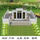 墓碑定制大理石花岗岩石碑农村土葬豪华公墓围坟石碑夫妻双人合葬