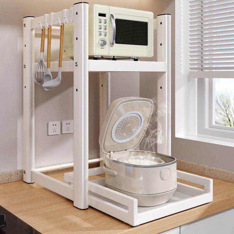 电饭锅置物架厨房台面可抽拉可调节多功能电器烤箱微波炉收纳层架,厨房/烹饪用具,微波炉置物架,淘宝优惠券,粉丝福利购,淘宝优惠卷