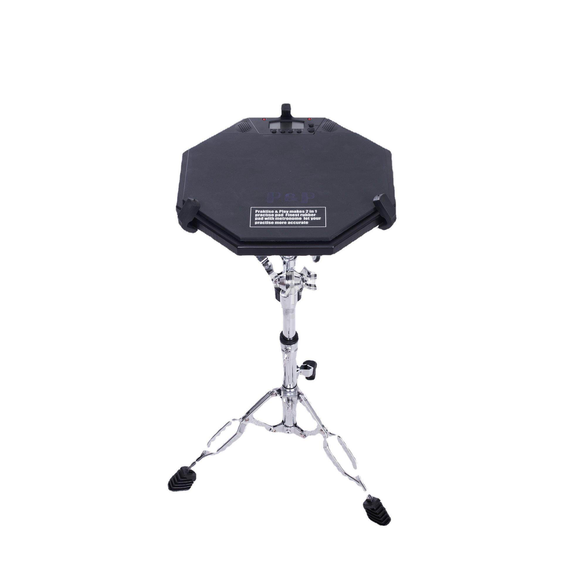 电子哑鼓支架子鼓12寸带节拍器哑鼓打击垫打击板练习鼓工厂供应