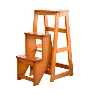 多功能稳固梯凳折叠家用梯子厨房吧台置物架人字梯小型便携三步梯