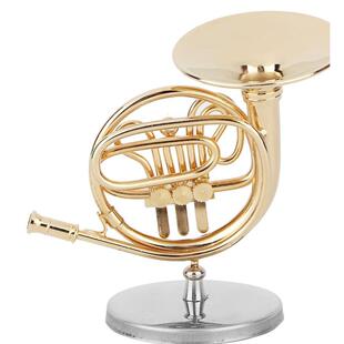 乐器礼品巴东黑管圆号小号模型摆件mini镀金乐器工艺品家居礼品