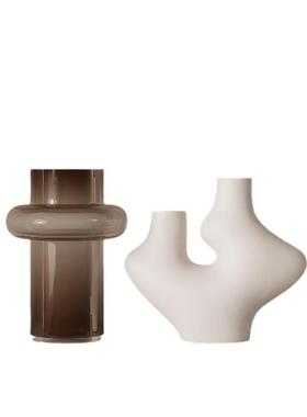 现代简约壁柜酒柜电视柜开放格小众软装饰品大平层摆件