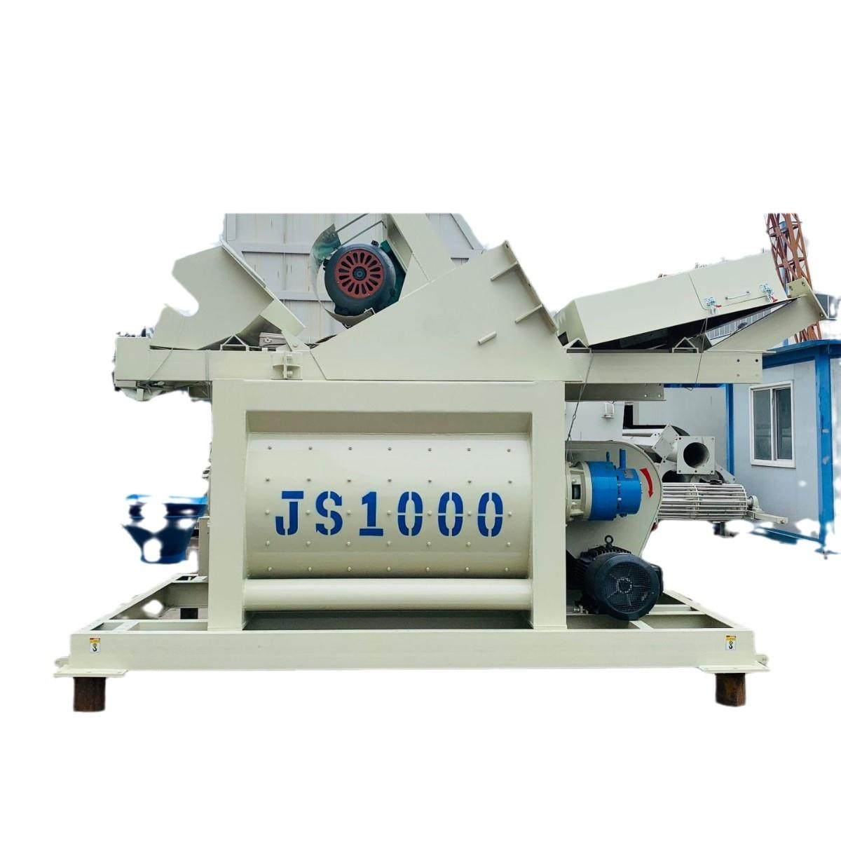 JS1000强制双卧轴混凝土搅拌机全自动水泥砂浆混泥土工地用拌合机