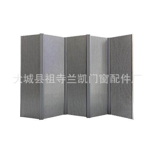 折叠门洗车房隔断门家用客厅厨房隔断厂家铝合金V网折叠门
