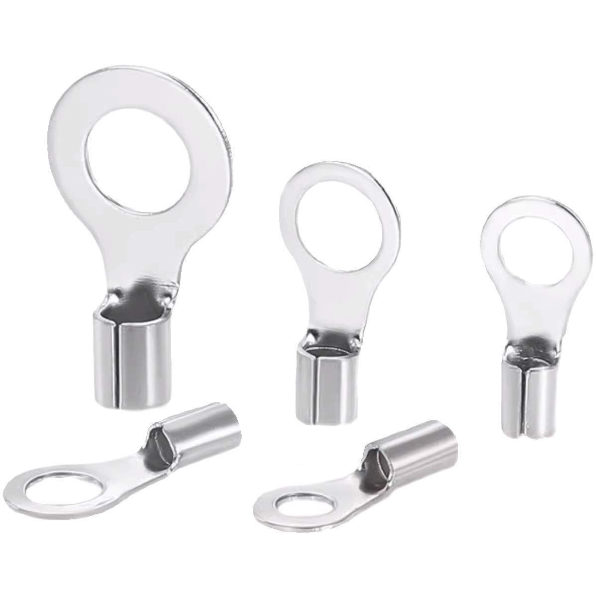 OT圆形5N线压线鼻子冷压裸端子RB1.25/2/35./5.5接线端子插头铜耳