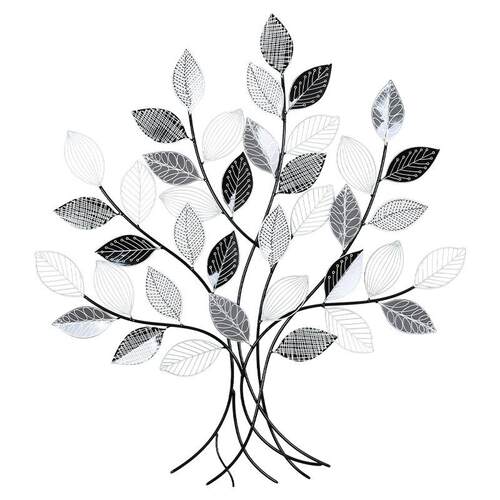 现代极简立体玄关铁艺植物挂件创意民宿壁饰电视背景墙面点缀装饰
