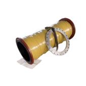 大口径吸排胶管海水耐酸碱钢丝高压耐磨污水排水法兰大口径橡胶管