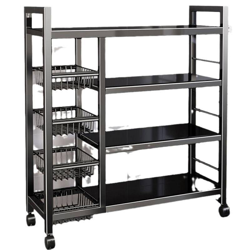 厨房多功置物批架落地多层收架蔬36968659菜能篮子微波炉纳大货架