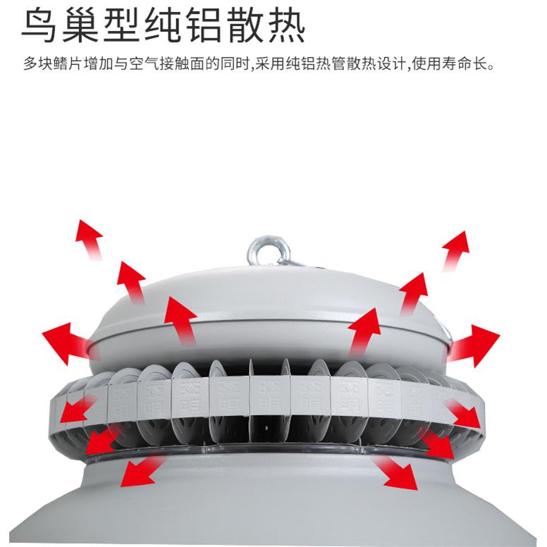 明照明LED工矿灯200超亮车TLF间顶棚灯150W瓦厂灯照明吊灯10房0亚