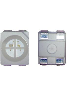 厂家供应528红光灯珠528led灯珠0.2W三芯高亮红光贴片