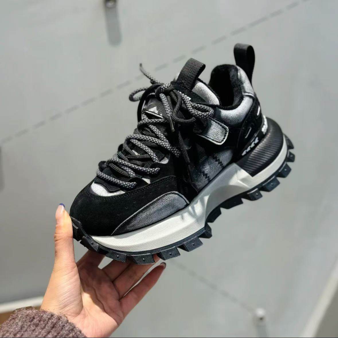 2026春秋新款拼色阿甘鞋女潮牌厚底显脚小松糕鞋小个子休闲鞋,女鞋,时尚休闲鞋,淘宝优惠券,粉丝福利购,淘宝优惠卷