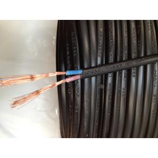 扁线电线电缆平行线RVV2*0.5 0.75 1.5平方黑白套线电源线监控线