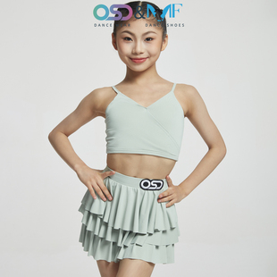 OSD舞服少儿国标拉丁舞服夏季儿童练习服套装集训考级女童练功服