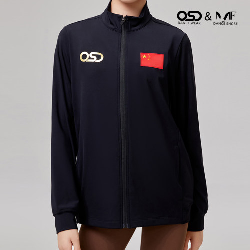 OSD舞服儿童运动服长袖外套意大利进口面料透气吸湿排汗男女通用