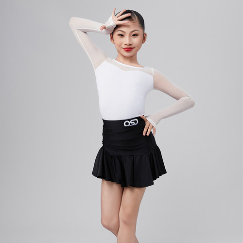 OSD舞服女童拉丁舞练习服套装夏季林意涵代言人同款少儿童练功服