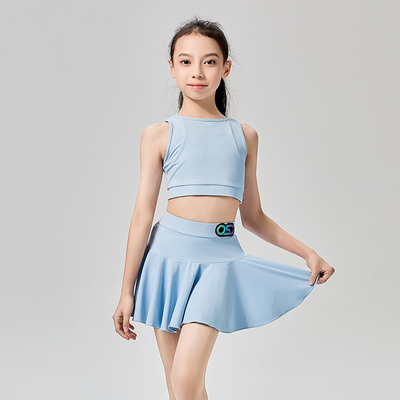 OSD拉丁舞服女童夏季儿童练功服套装意大利面料练习日常舞蹈服