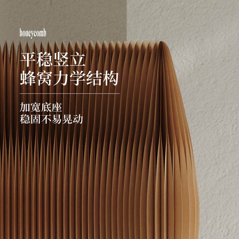 十八纸屏风隔断办公室玄关隔档分隔直播背景隔板风琴轻曲纸墙移动