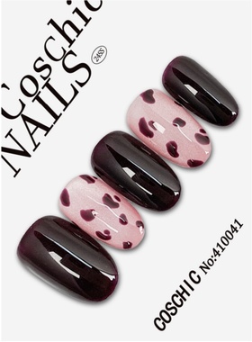 410041粉红豹丨原创纯手工穿戴甲手绘猫眼款高级感小众设计