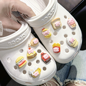 饰扣卡骆驰智必星cross鞋 花装 扣 配饰crocs鞋 食物萌萌猪洞洞鞋