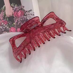 超特大号抓夹盘头发简约韩国发抓洗澡卡子发夹爪子头饰大码发卡