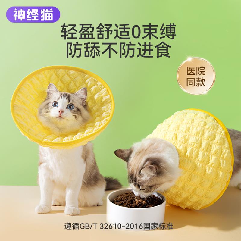 伊丽莎白圈猫咪绝育项圈伊利沙白防舔围脖圈颈圈头套狗狗宠物用品